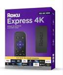 Roku Express 4K | Player media de streaming HD/4K/HDR, Negru