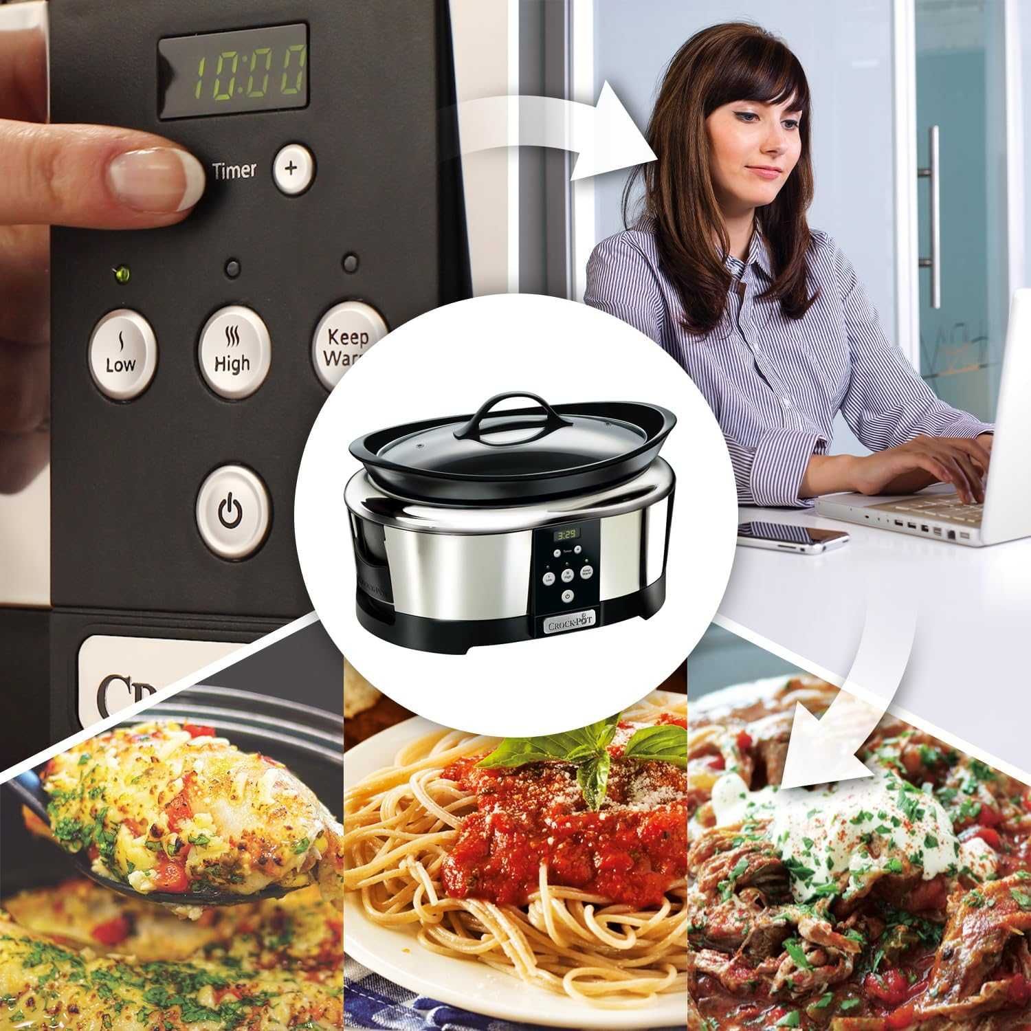 Електрическа тенджера Crock-Pot SCCPBPP605, 5.7л, Бавно готвене