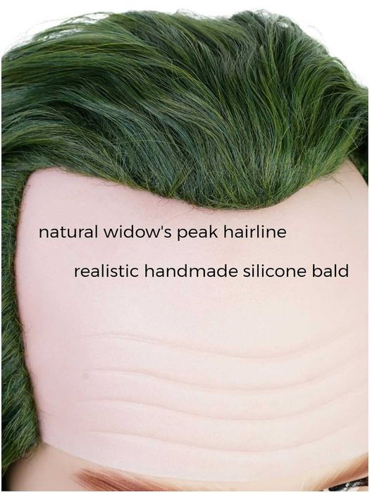 Тъмно зелена аниме перука Жокера Joker