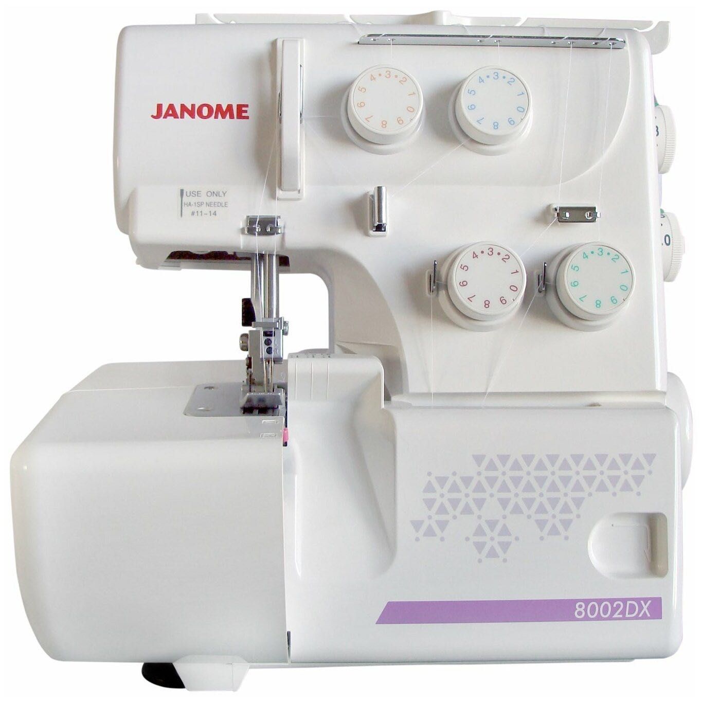 Оверлок Janome 8002DX белый