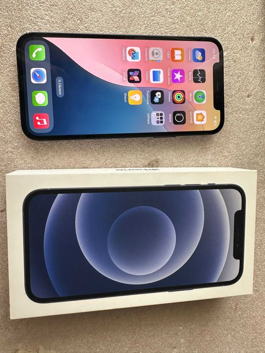 Iphone 12 Negru 64 GB 100% baterie  Liber de retea