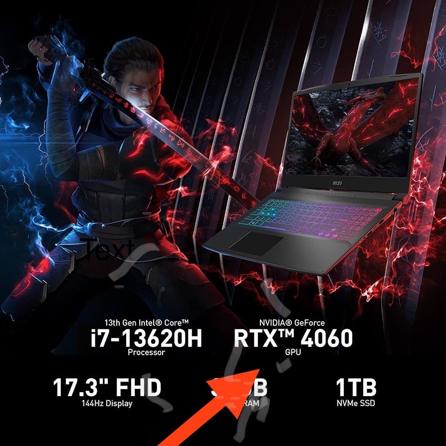 MSI Katana GAMING i7 gen 13 ..rtx 4060! Cel mai bun gaming si pret