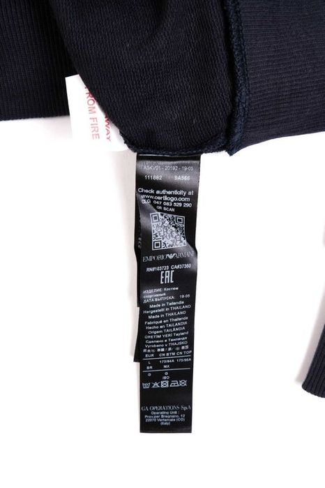 ПРОМО ARMANI -S - мъжки син тънък спортен екип-комплект