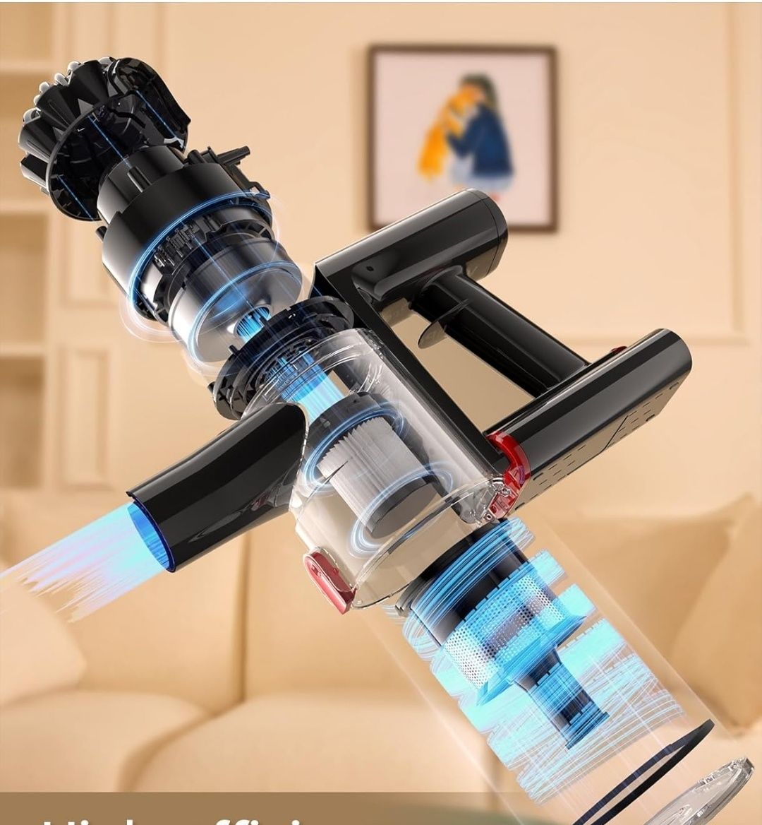 Aspirator vertical fara fir portabil 3 in 1 fără fir VACTech Pro V15