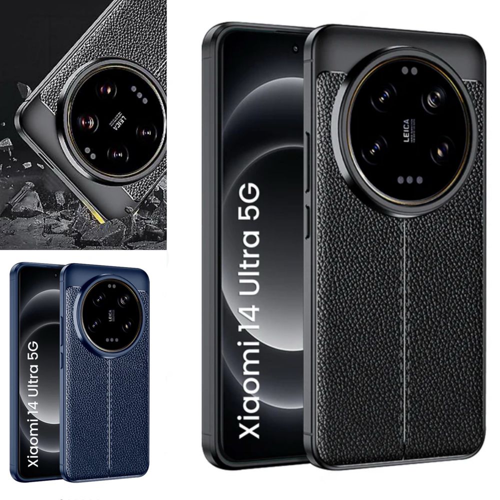 Husa Premium Antisoc model tip Piele pt Xiaomi 14 5G / Xiaomi 14 Ultra