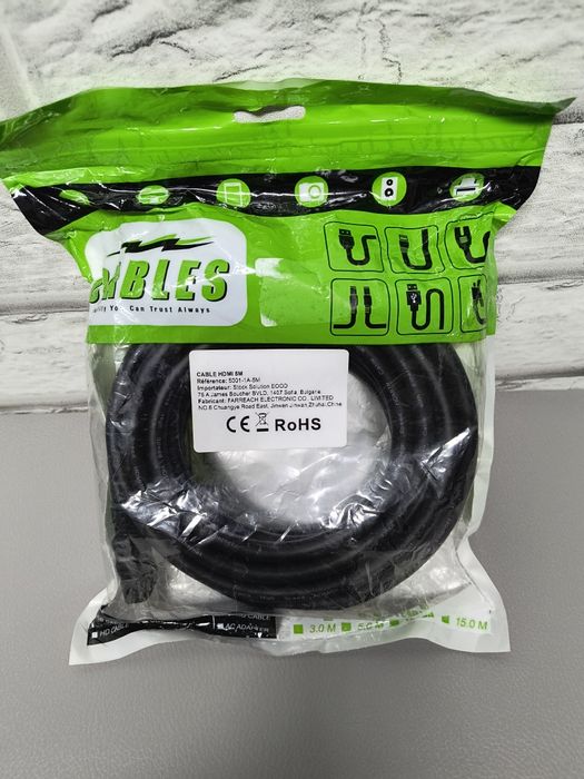 Cablu HDMI - 5 m și 2 m - Standard / HD & 4K / 3D - 60 FPS