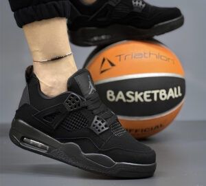 Дамски маратонки Nike air jordan 4 Цвят - Black cat