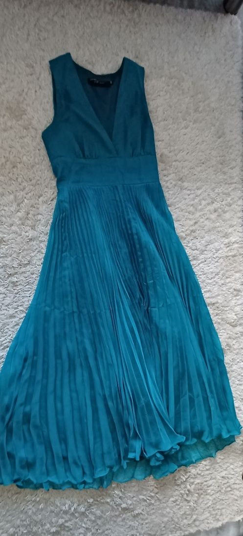 Rochie de ocazie turcoaz, marimea 38