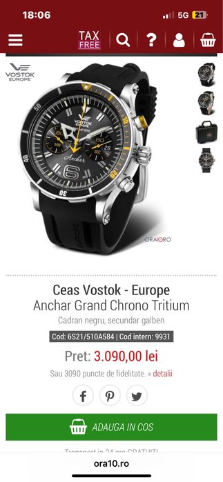 Ceas Vostok Anchar editie limitata 3000