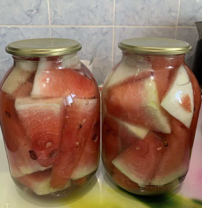 Арбузы соленые,консервированные -2 литра