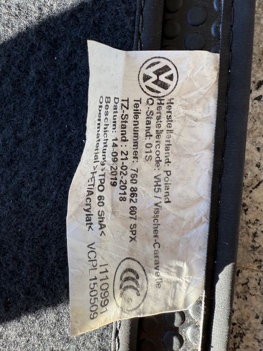 Covoras portbagaj original VW Touareg