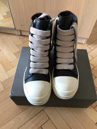 Rick Owens leather jumbo laces high, Rick Owens кецове