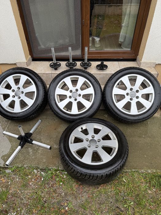Vand Jante Audi originale + Cauciucuri de iarnă Continental 205/55/R16