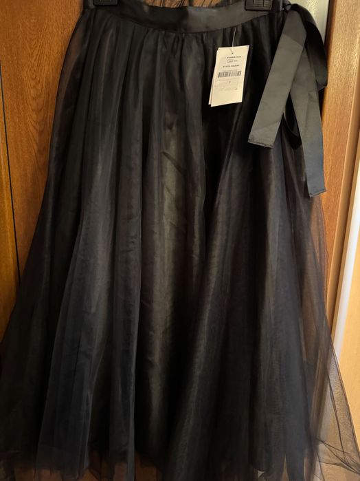 Fustă neagră tul cu jupa