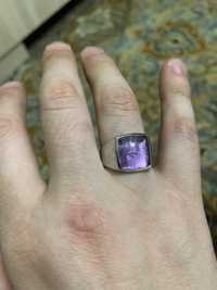 Серебрянное кольцо с аметистом