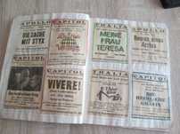 Caiet scolar, Timisoara-Temesvar 1942. Filme vizionate, reclame vechi