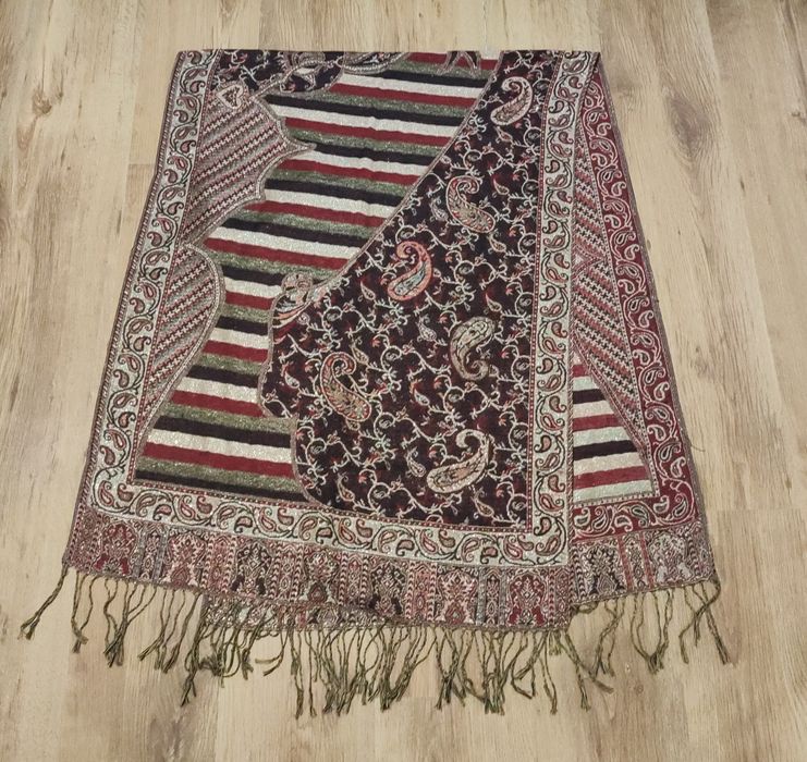 Eșarfă sal din mătase și casmir