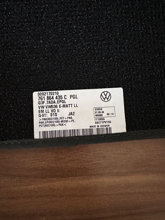 Set Covorase auto textile WV Touareg originale