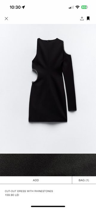 Rochie zara neagra xs