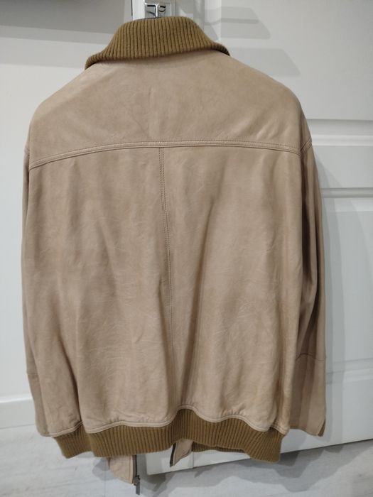 Мужская кожаная куртка Келвин Кляйн