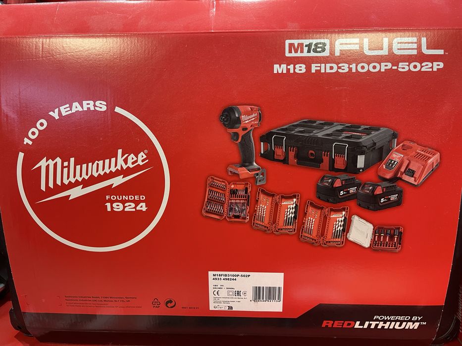 Masina de insurubat cu impact, model M18 FID3100P-502P