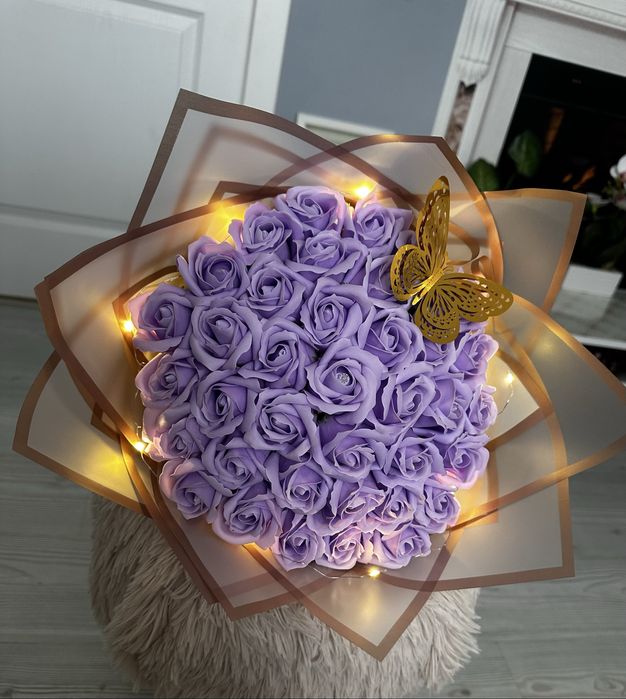 Buchet trandafiri sapun- transport gratuit