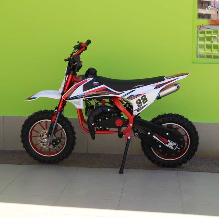 Детски Кросов Мотор 50сс кубика MaxMotors RED с електрически стартер