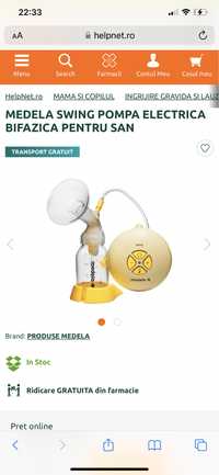 Pompa san medela electrica