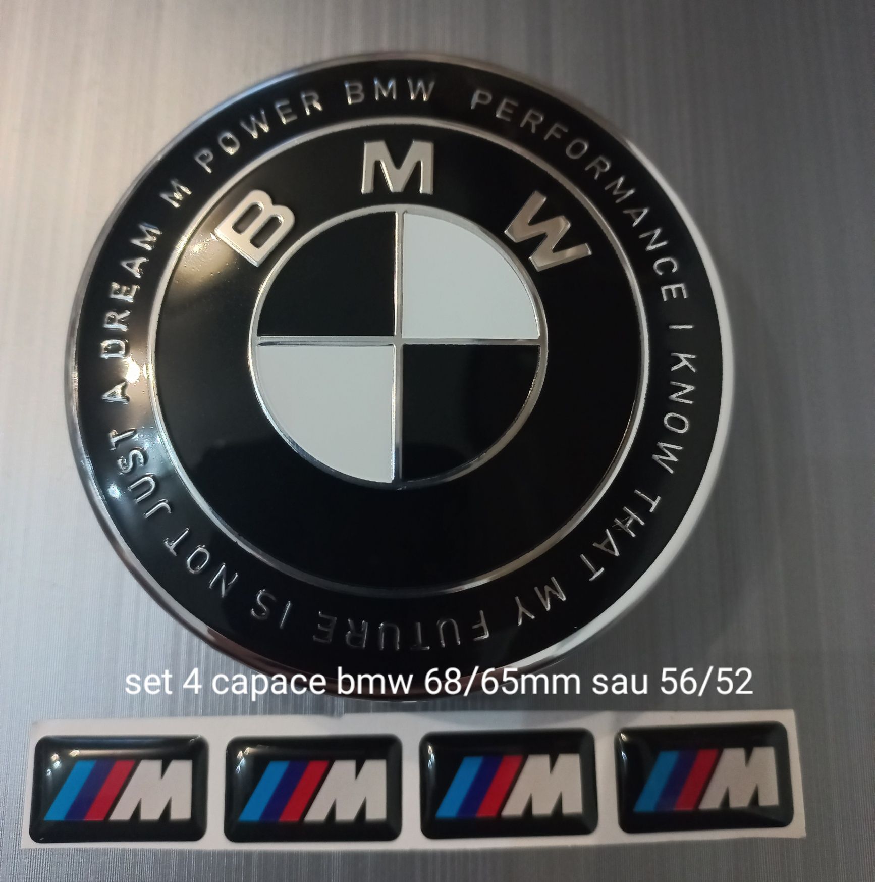 Set 4 capace si stikere M pentru jante aliaj - BMW