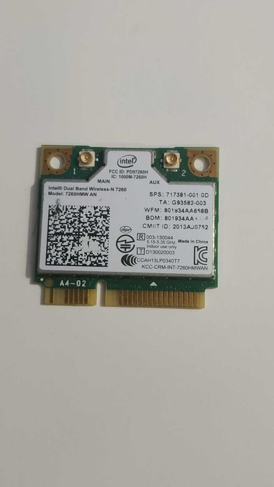 WIFI карти Intel 2.4ghz 5ghz/minipci-e/M.2 Wifi