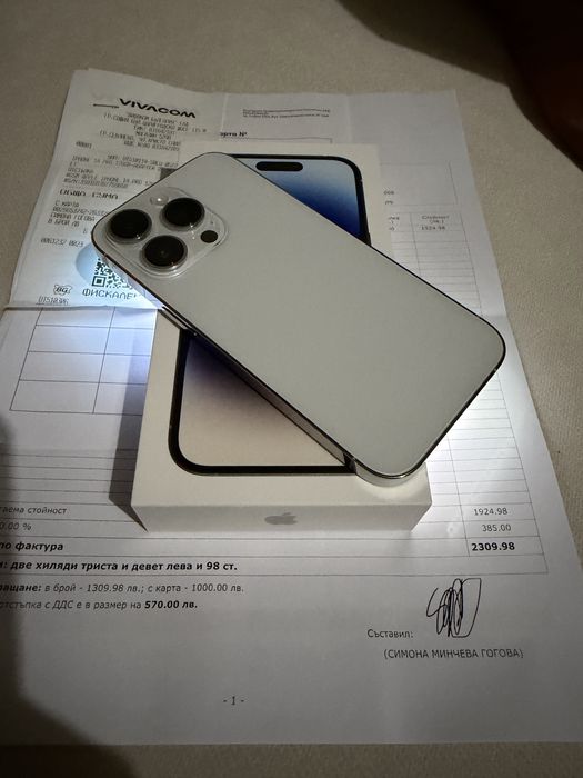Apple 14 pro silver 128GB