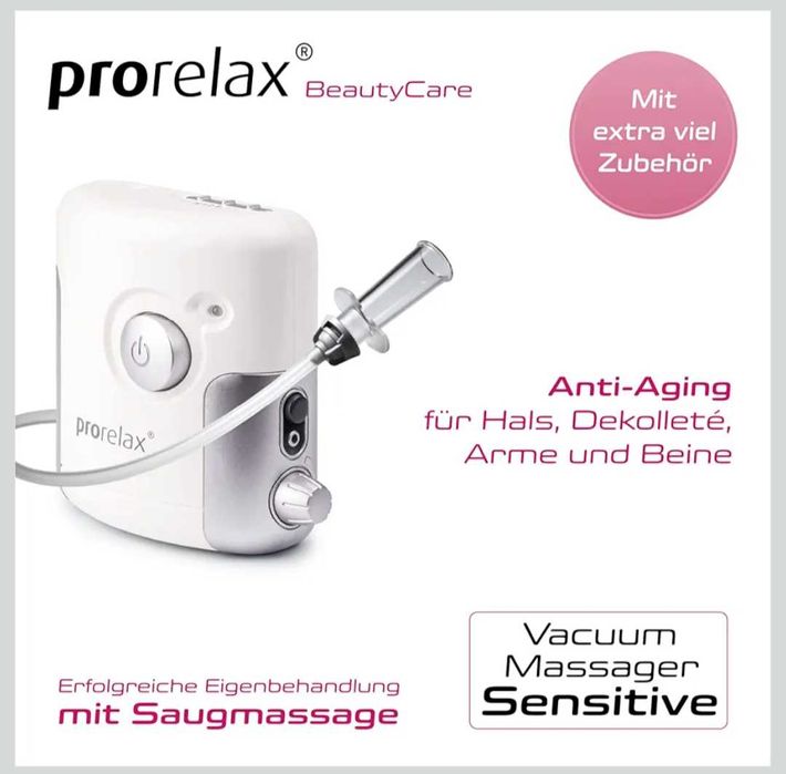 Prorelax вакуумен масажор SENSITIVE антицелулитен масаж с 3 вендузи