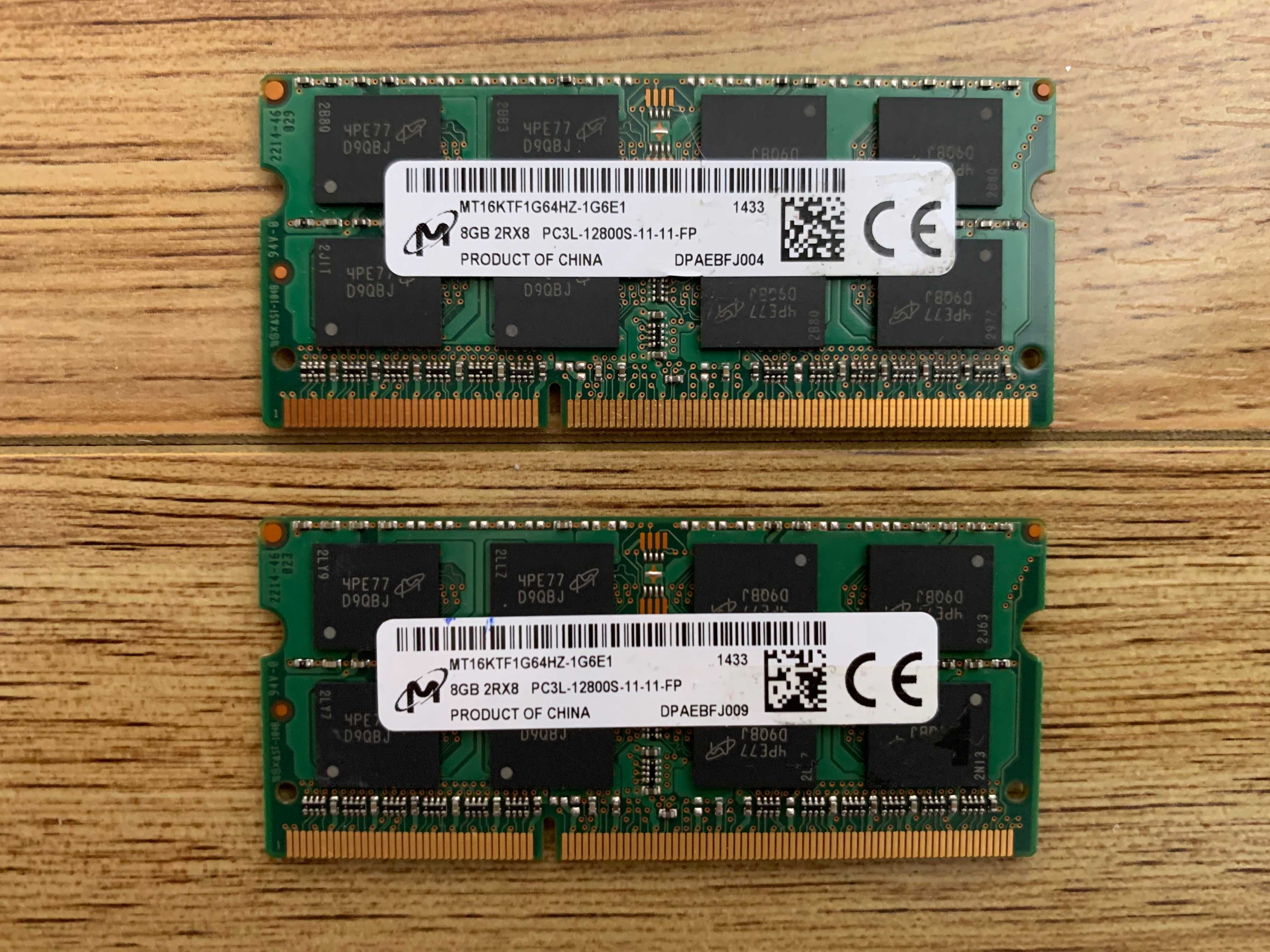 8GB/16GB DDR3L Рам Памет За Лаптоп`Samsung/Micron/Hynix 1600MHz/12800s