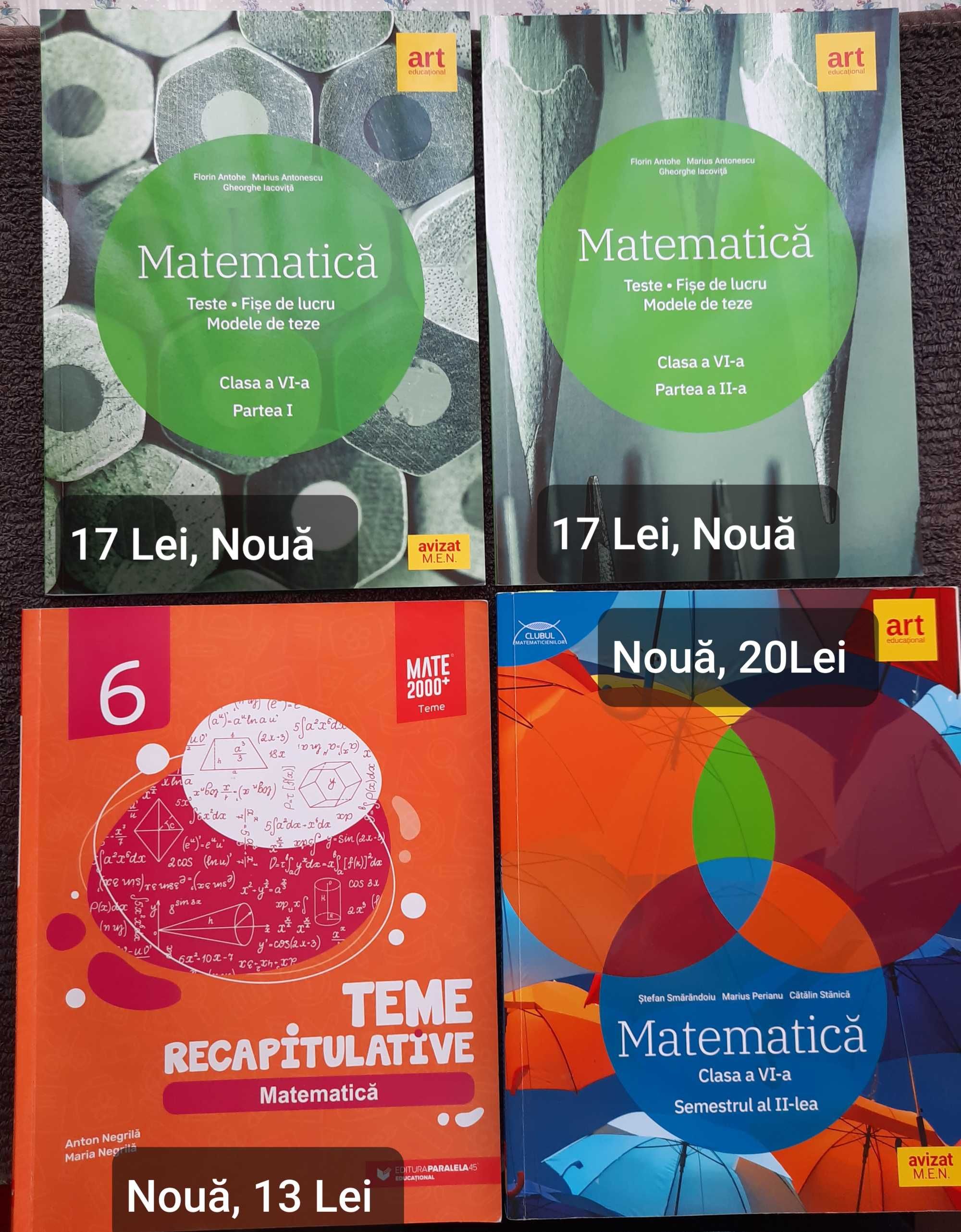 Cărți/Culegeri de matematică, clasa a VI-a