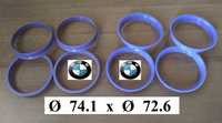 Inele de centrare BMW Originale 74,1 x 72,6 Made in Germany