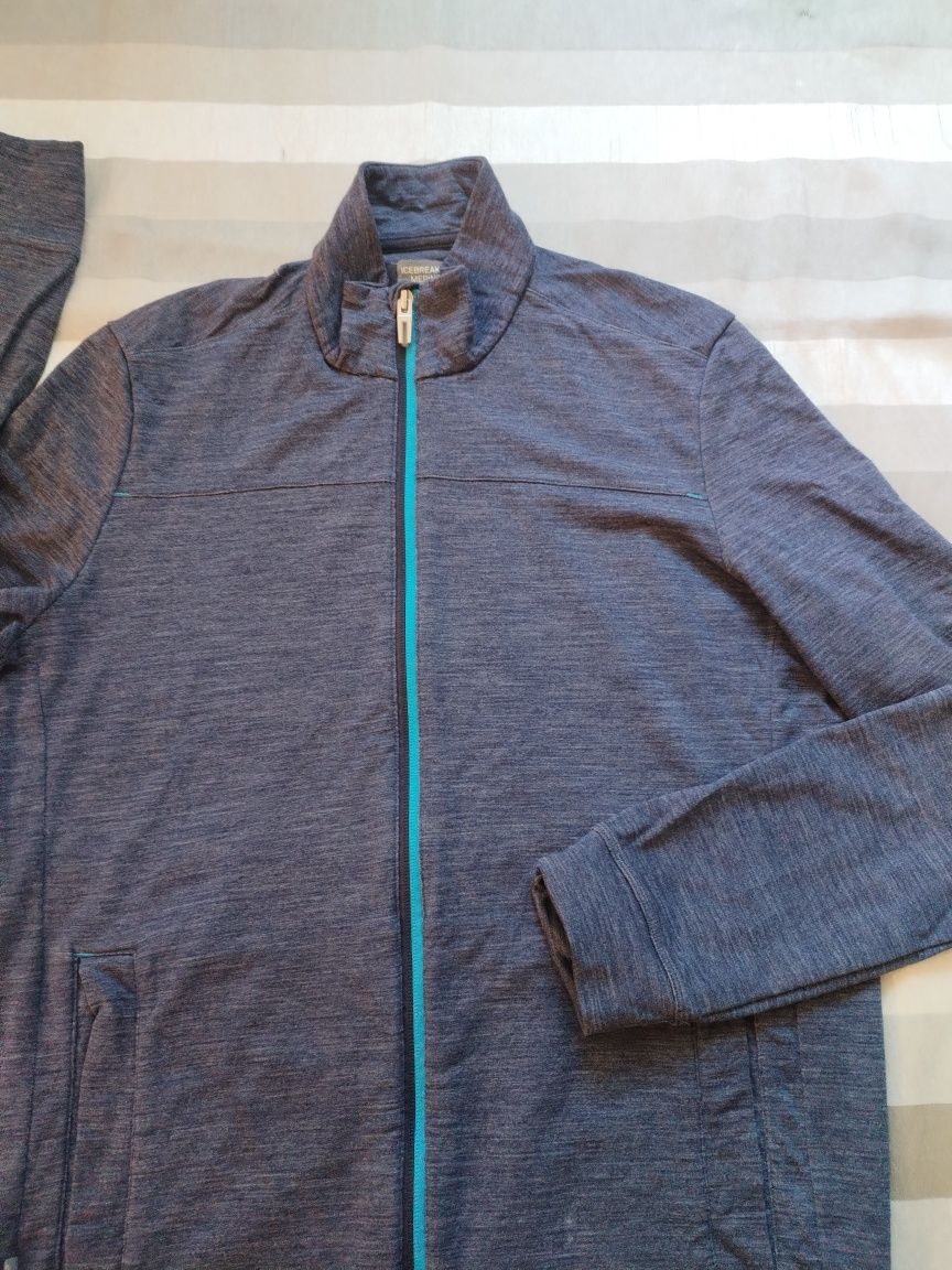 icebreaker Men's Long Sleeve Zip Jacket - мъжко мерино горнище