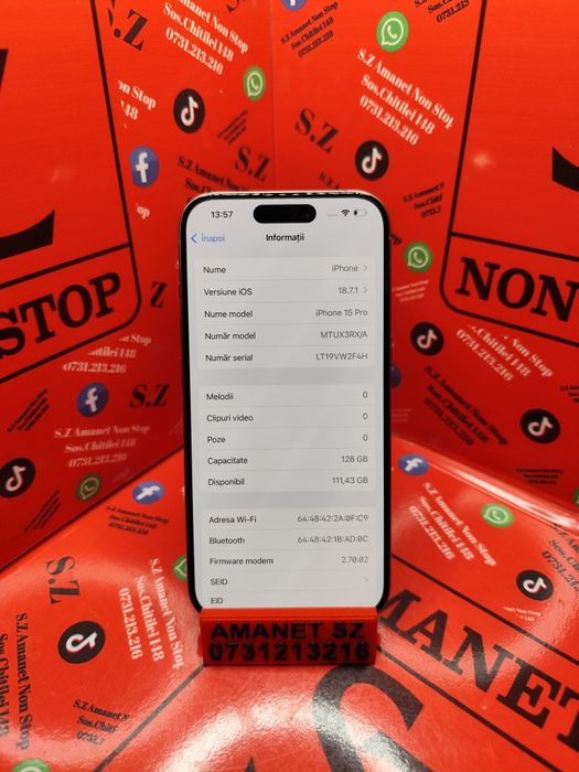 iPhone 15 Pro Amanet SZ Non Stop