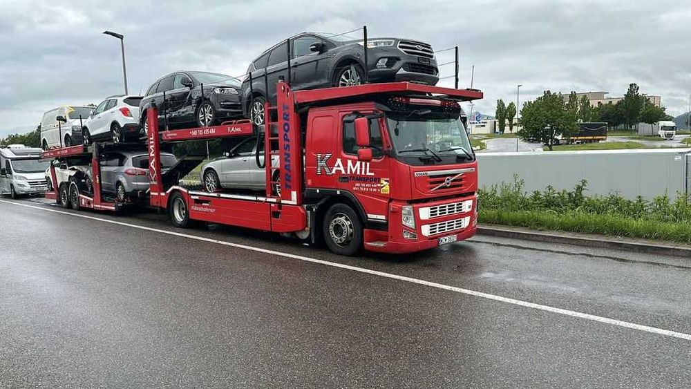 Transport auto pe platformă din Germania, Belgia, Olanda,