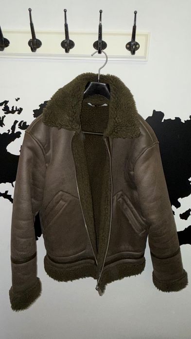 Кожено зимно яке с каракул