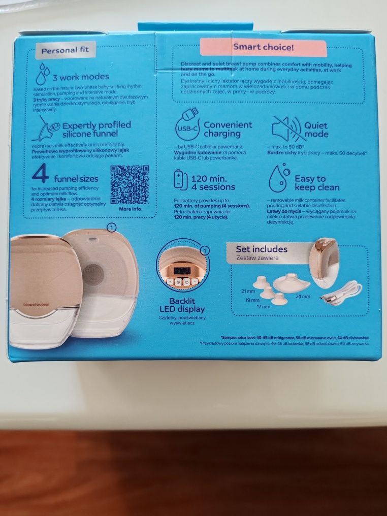Електрическа помпа за кърма Canpol Babies Hands-Free