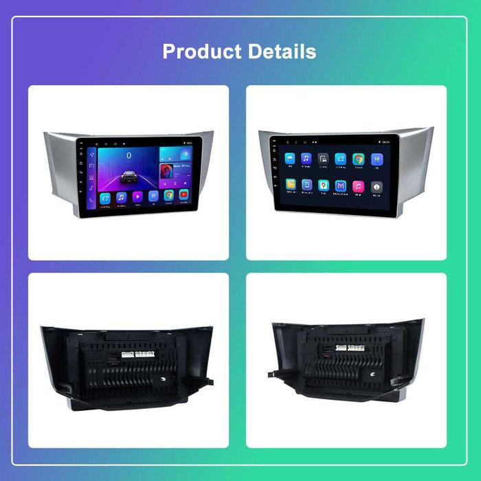 Мултимедия Двоен дин за Lexus RX300 RX330 RX400H Навигация Android RX