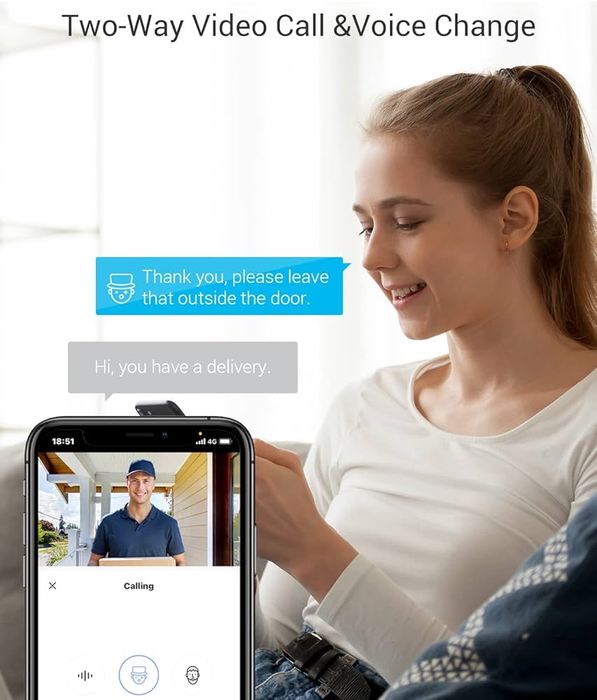 Vizor inteligent EZVIZ CP4 – Cameră pentru ușă cu ecran tactil,