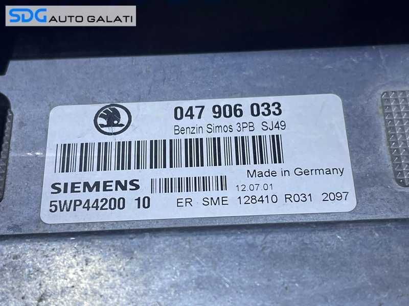 Kit Pornire ECU Calculator Motor Cip Cheie Imobilizator Skoda Fabia 1 1.4 MPI 2000 - 2008 Cod 047906033 5WP4420010 5WP44200
