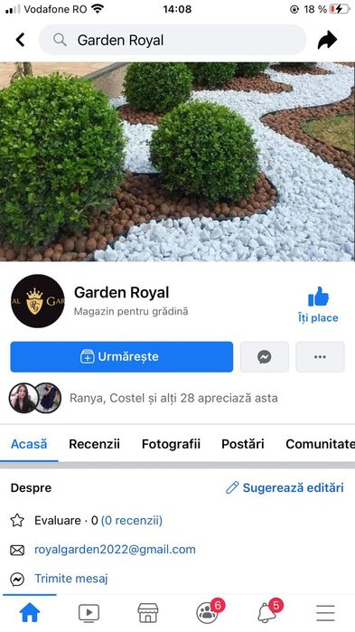 Gazon premium plante ornamentale piatră naturală sistem de irigații