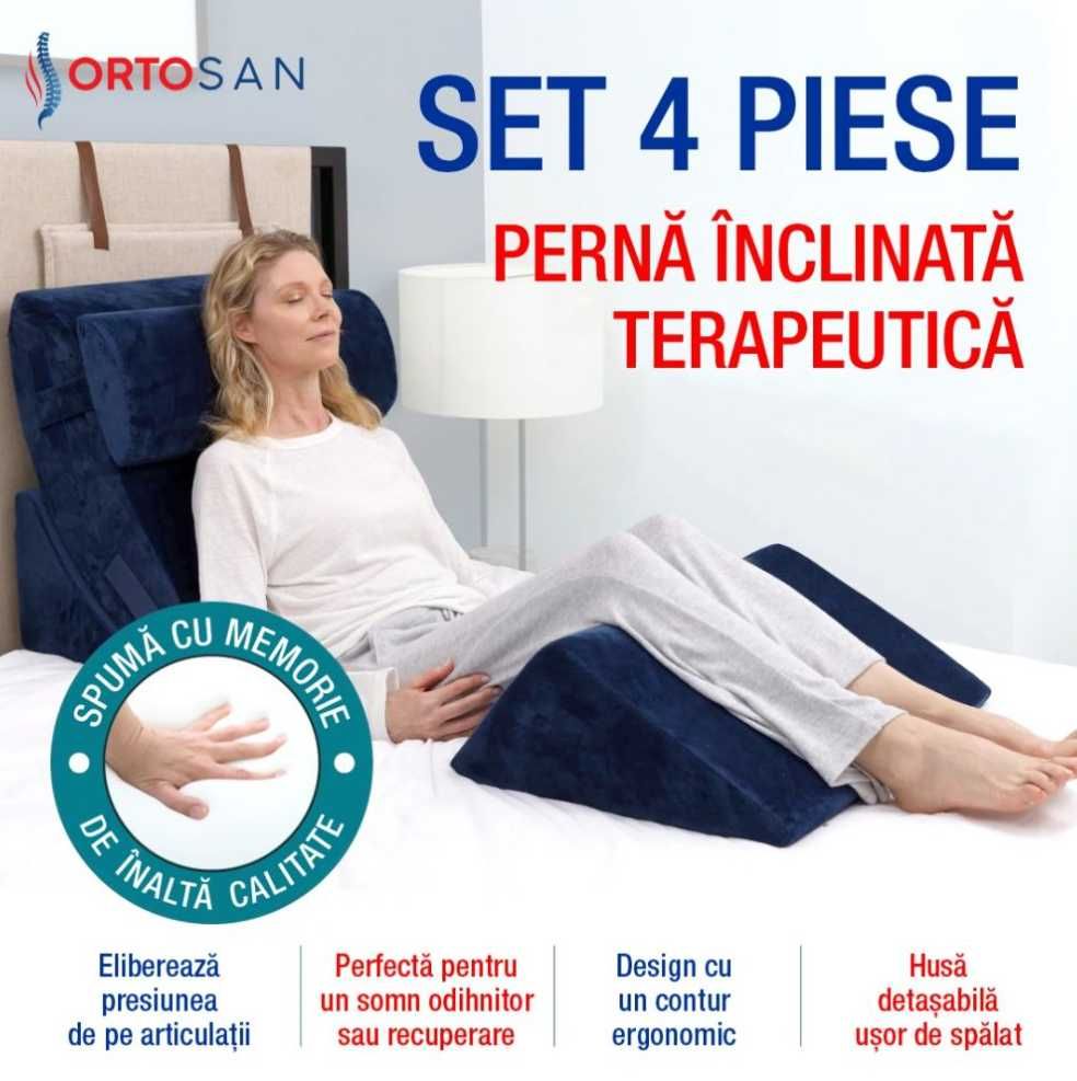 Perna inclinata terapeutica.  Spuma cu memorie.