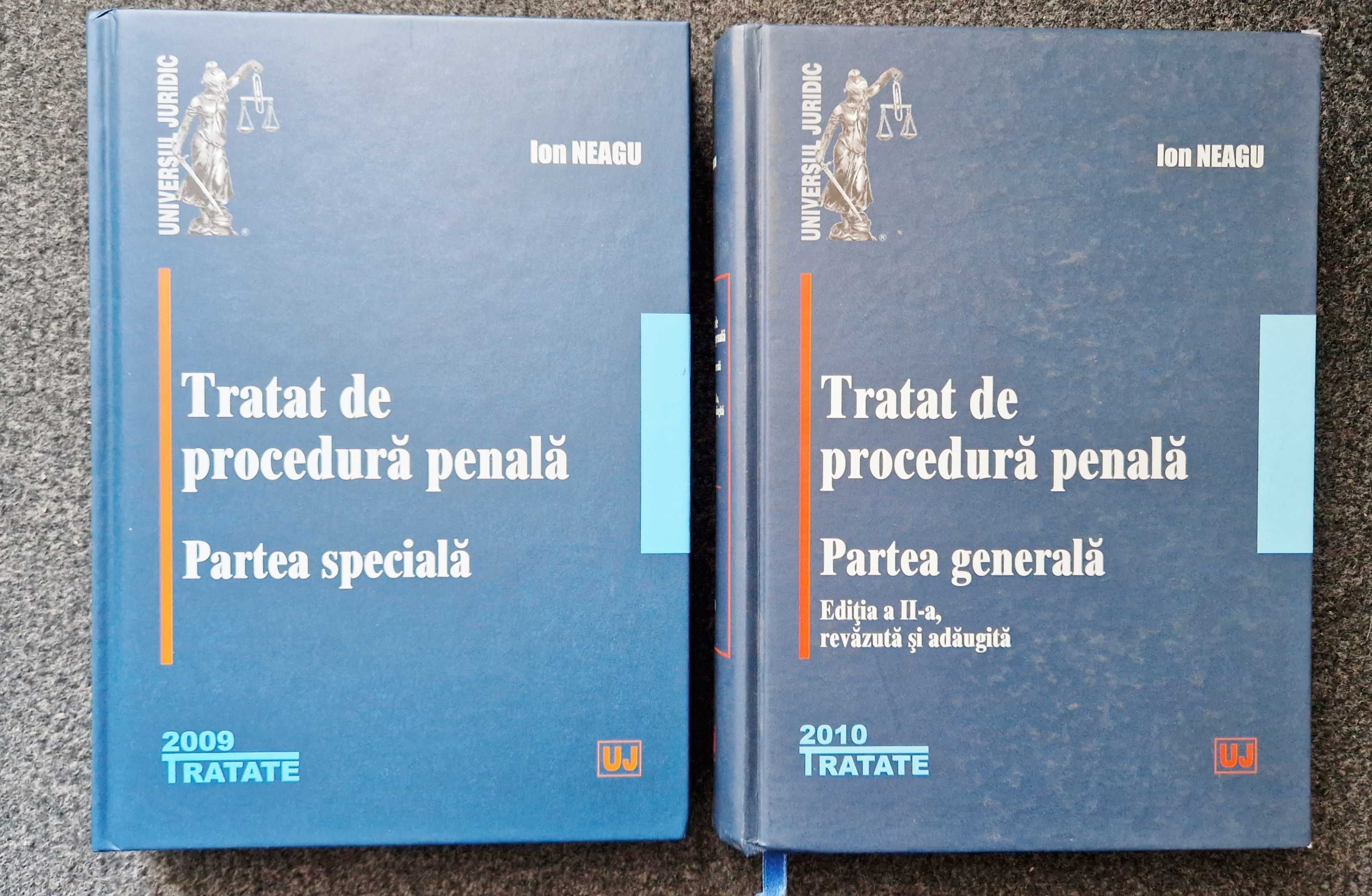 TRATAT de  PROCEDURA PENALA Partea generala + speciala - Neagu (2 vol)