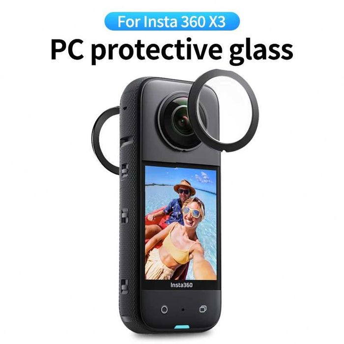 Protectie obiective lentile de sticla camera video sport Insta360 X3