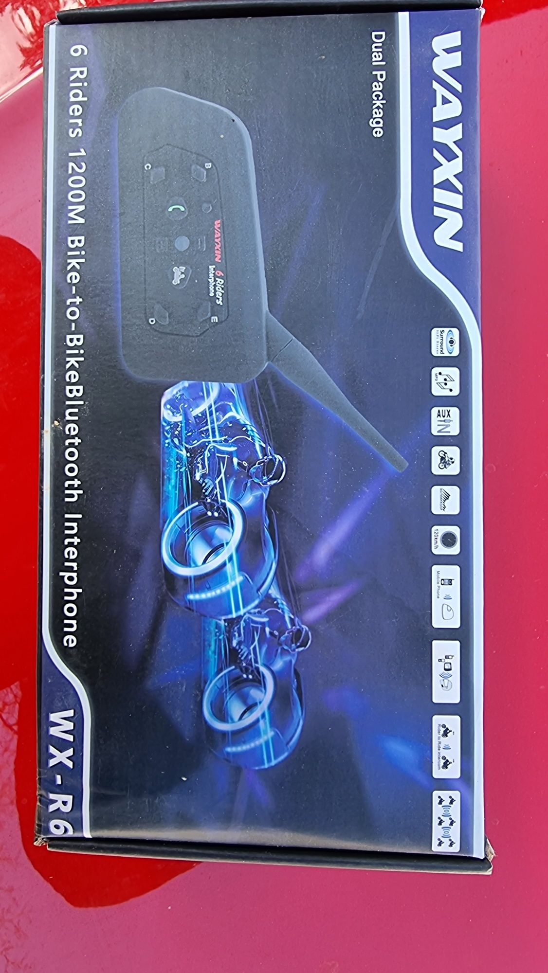 Intercom moto/bike WAYXIN R6 (intercom bluetooth interphone)