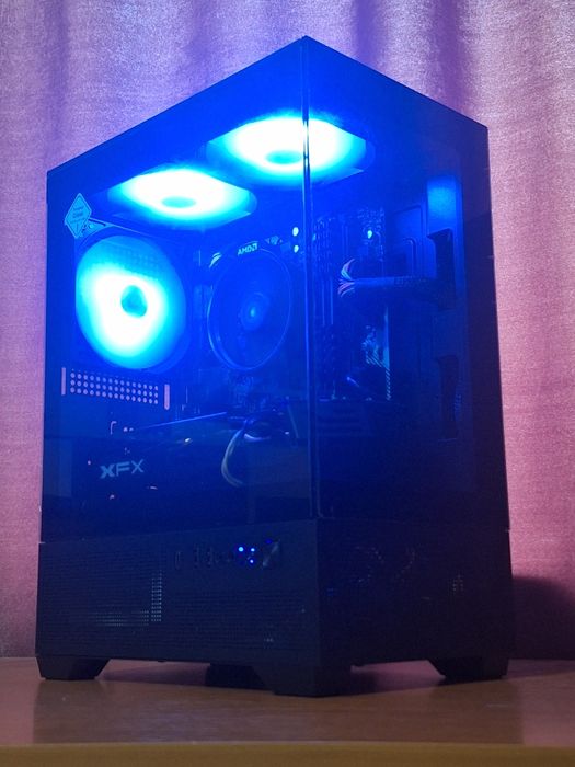 RX 580 8GB, Ryzen 5 1600, 16GB RAM - Геймърски Компютър