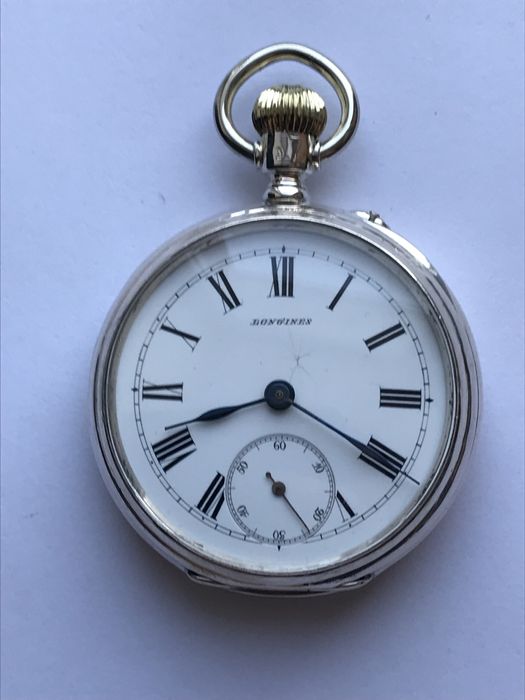 Часы карманные серебро антиквариат Longines